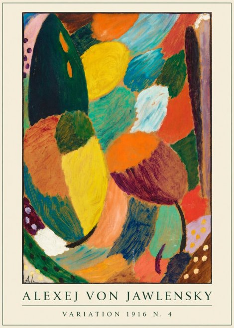 Alexej von Jawlensky Variation 1916 N.4 No4 - Poszter