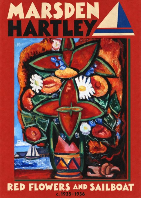 Marsden Hartley Red Flowers and Sailboat No5 - Poszter