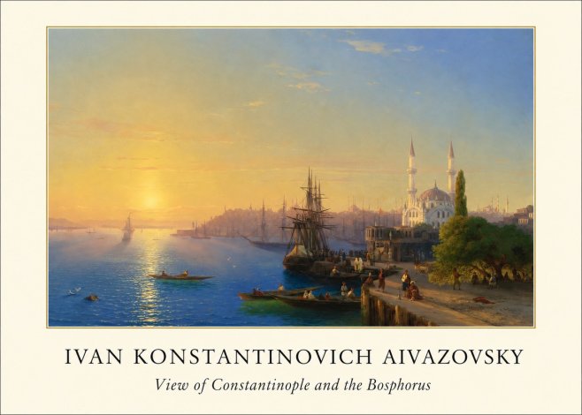 Ivan Konstantinovich Aivazovsky View of Constantinople and the Bosphorus No4 - Poszter