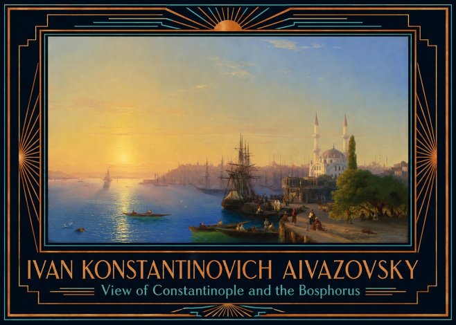 Ivan Konstantinovich Aivazovsky View of Constantinople and the Bosphorus No6 - Poszter