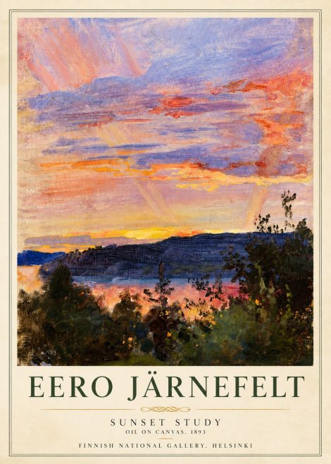 Eero Järnefelt Sunset Study No6 - Poszter