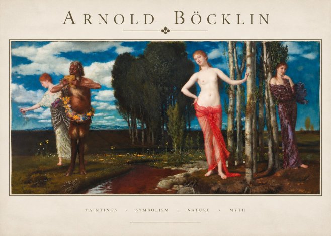 Arnold Böcklin Spring Evening No3 - Poszter