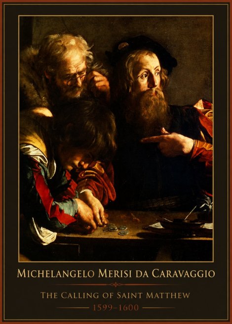 Michelangelo Merisi da Caravaggio The Calling of Saint Matthew II No1 - Poszter