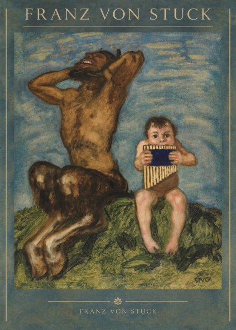 Franz von Stuck Laughing Faun and Playing Putto No2 - Poszter