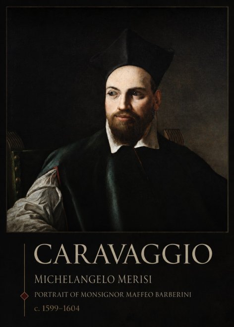 Michelangelo Merisi da Caravaggio Portrait of Monsignor Maffeo Barberini No2 - Poszter