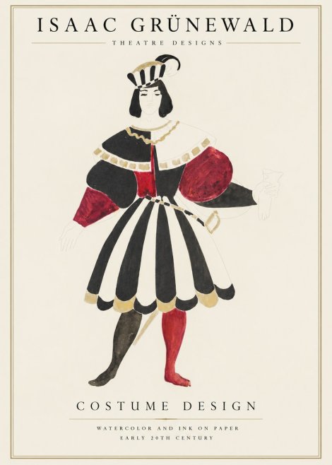 Isaac Grünewald Costume Design XI No1 - Poszter