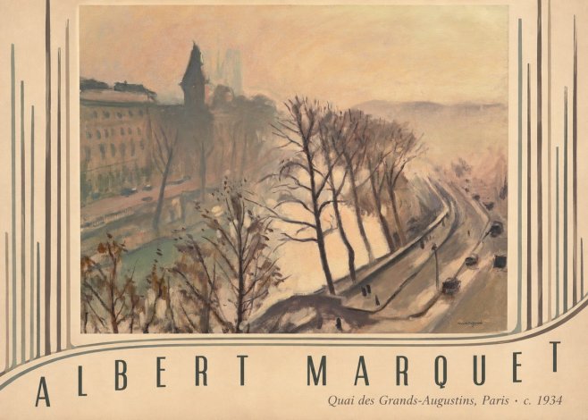 Albert Marquet Quai Des Grands-augustins, Paris · C. 1934 No3 - Poszter