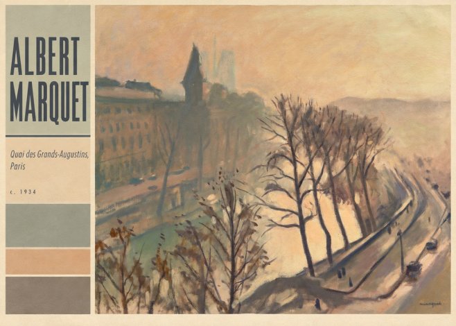 Albert Marquet Quai Des Grands-augustins, Paris · C. 1934 No4 - Poszter