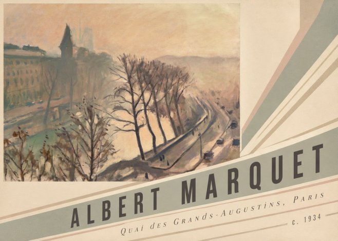 Albert Marquet Quai Des Grands-augustins, Paris · C. 1934 No5 - Poszter