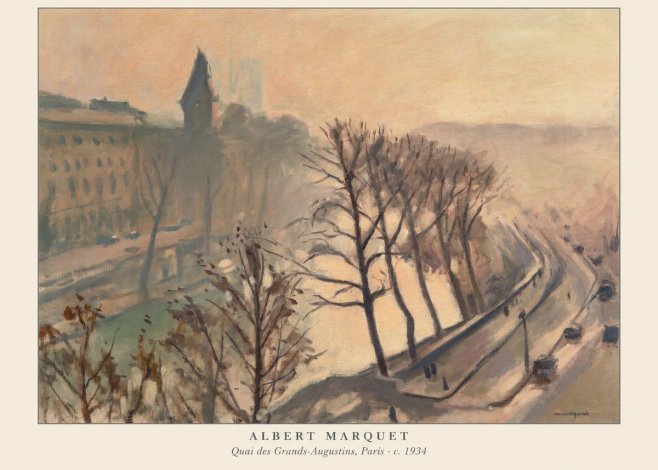 Albert Marquet Quai Des Grands-augustins, Paris · C. 1934 No6 - Poszter