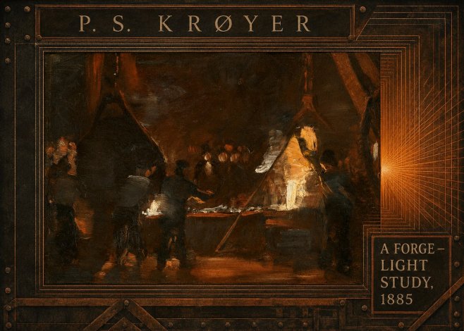 P.S. Krøyer A Forge — Light Study, 1885 No6 - Poszter
