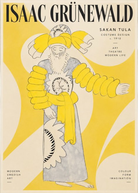 Isaac Grünewald Sakan Tula - Costume Design No3 - Poszter