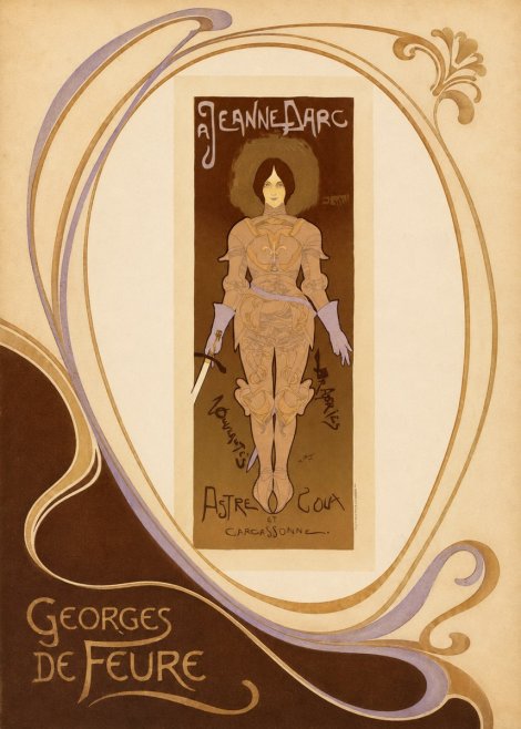Georges de Feure Jeanne D'arc No3 - Poszter