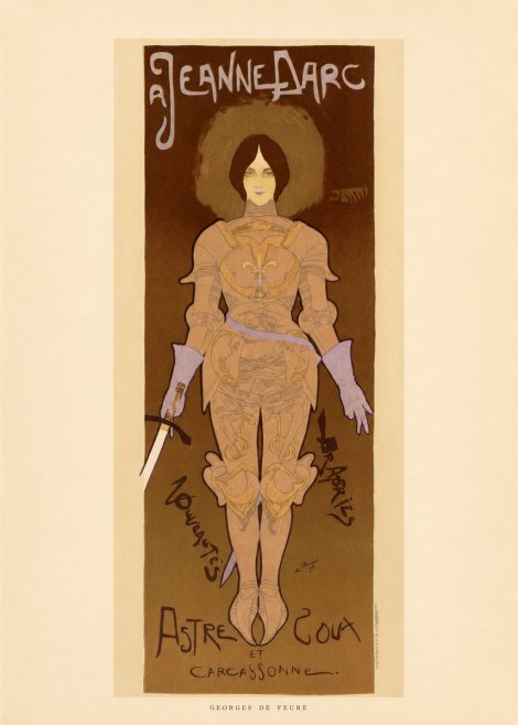 Georges de Feure Jeanne D'arc No6 - Poszter