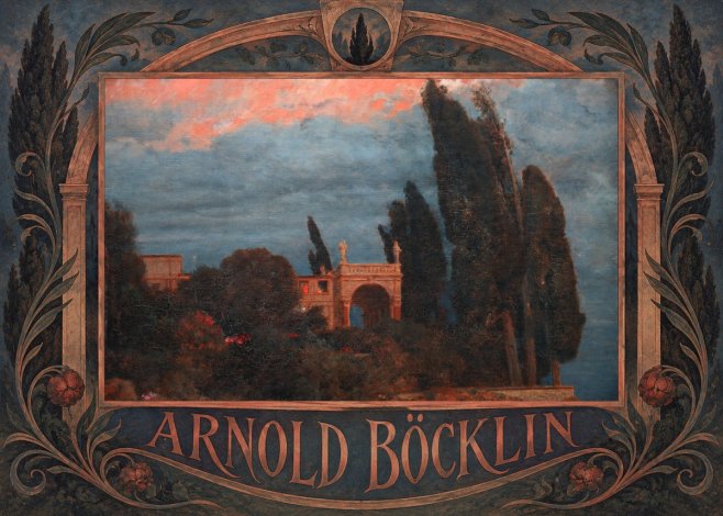 Arnold Böcklin Roman Villa No6 - Poszter