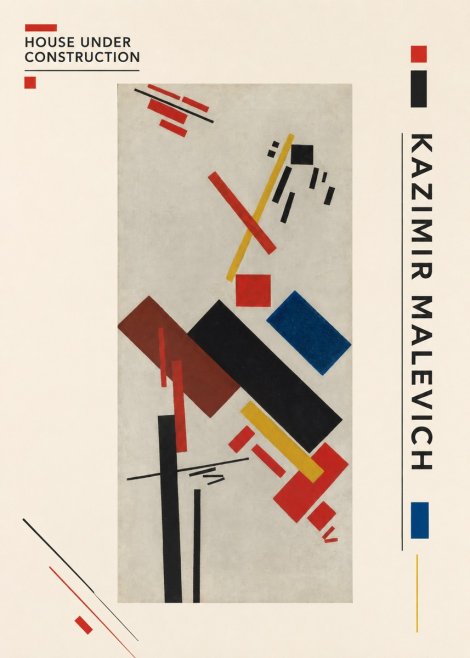 Kazimir Malevich House Under Construction No2 - Poszter
