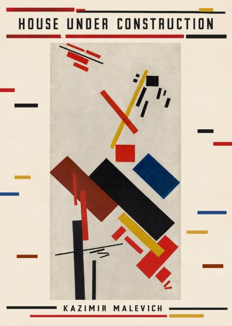 Kazimir Malevich House Under Construction No5 - Poszter