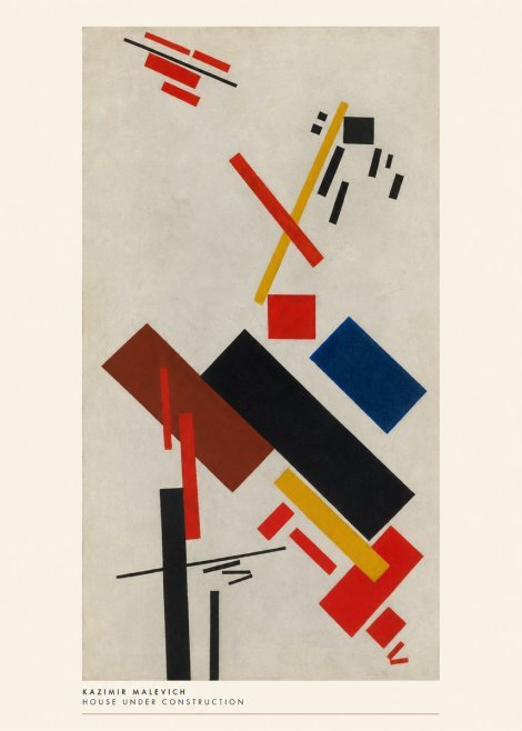 Kazimir Malevich House Under Construction No6 - Poszter