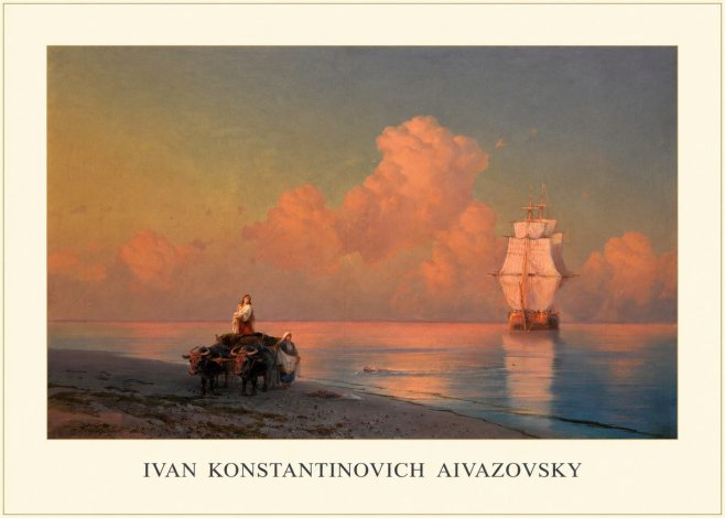 Ivan Konstantinovich Aivazovsky Sunset at Sea No2 - Poszter