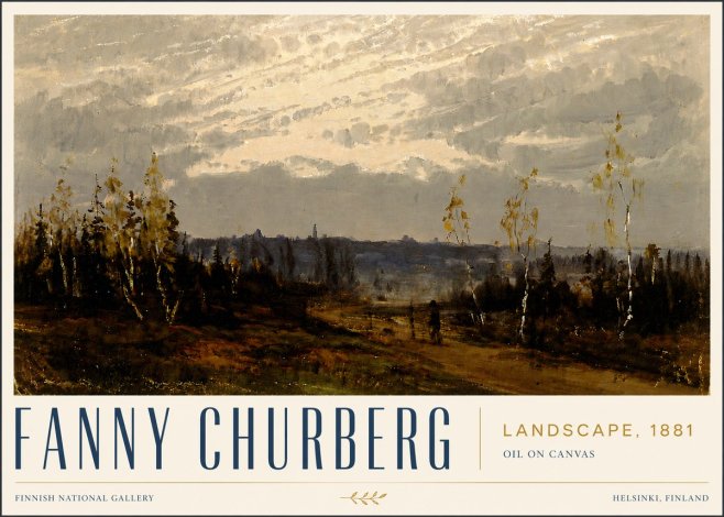 Fanny Churberg Landscape No5 - Poszter