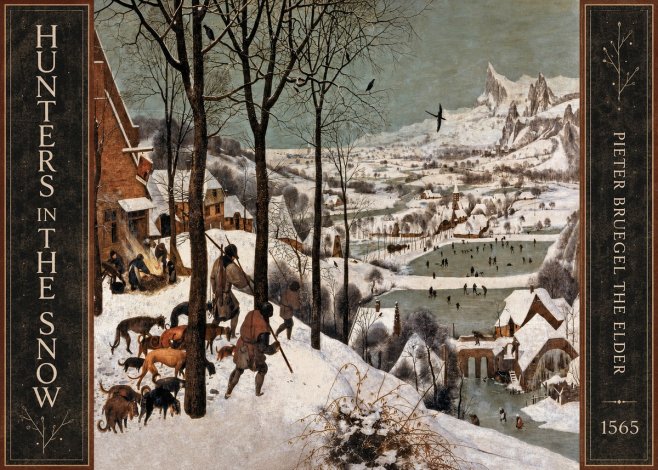 Pieter Bruegel Hunters in the Snow No4 - Poszter