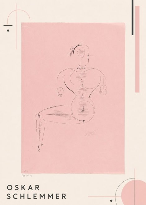 Oskar Schlemmer Figur L 1 No1 - Poszter
