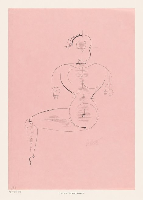 Oskar Schlemmer Figur L 1 No5 - Poszter