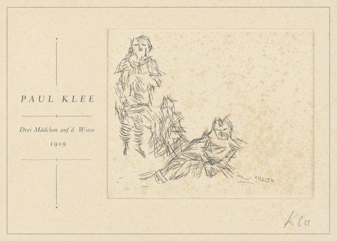 Paul Klee Drei Mädchen Auf D. Wiese No1 - Poszter