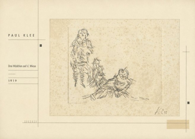 Paul Klee Drei Mädchen Auf D. Wiese No2 - Poszter