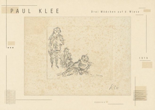 Paul Klee Drei Mädchen Auf D. Wiese No3 - Poszter