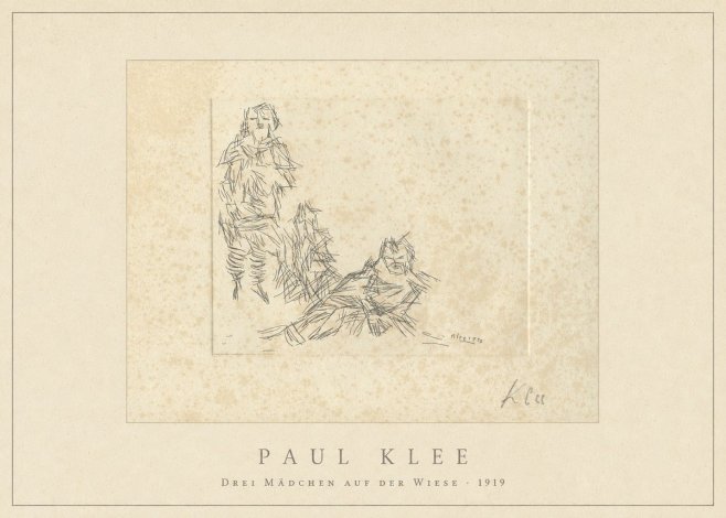 Paul Klee Drei Mädchen Auf D. Wiese No4 - Poszter