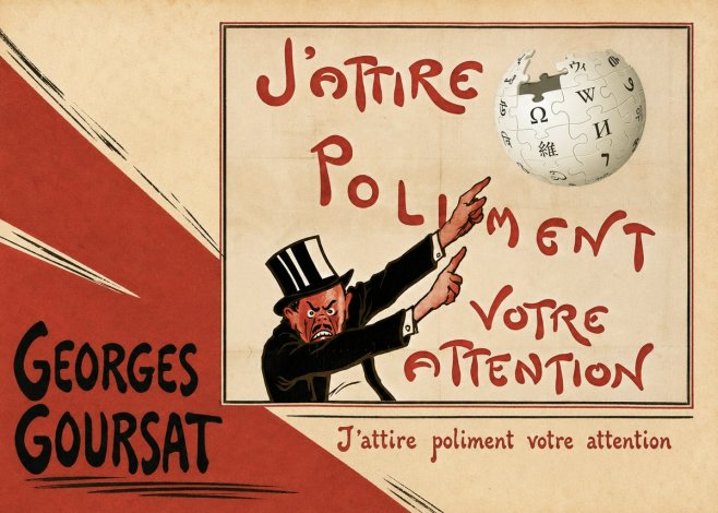 Georges Goursat J'attire Poliment Votre Attention No3 - Poszter