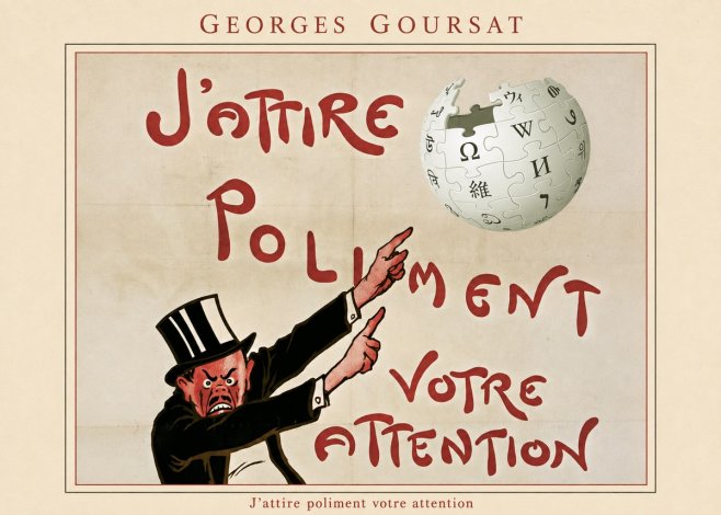 Georges Goursat J'attire Poliment Votre Attention No4 - Poszter