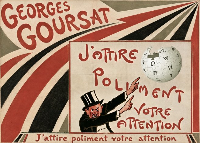 Georges Goursat J'attire Poliment Votre Attention No5 - Poszter