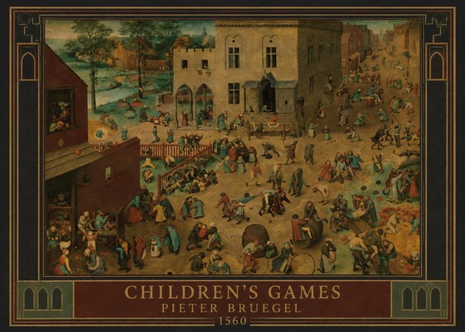 Pieter Bruegel Children's Games IV No1 - Poszter