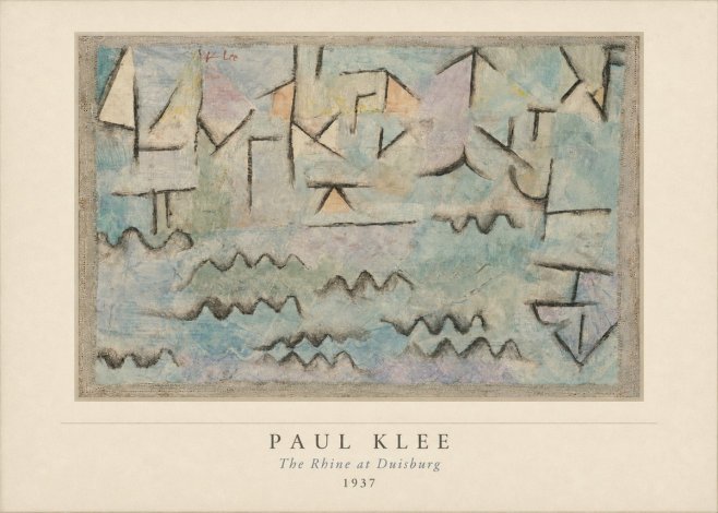 Paul Klee The Rhine at Duisburg No5 - Poszter