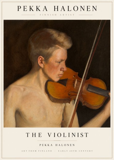 Pekka Halonen The Violinist No1 - Poszter