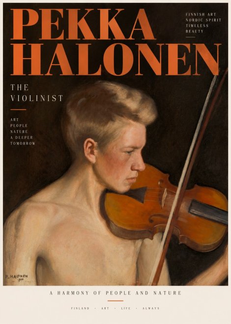 Pekka Halonen The Violinist No3 - Poszter