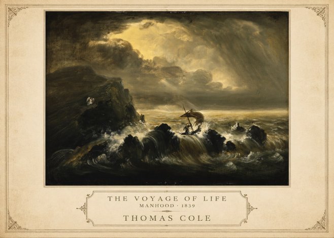 Thomas Cole The Voyage of Life: Manhood IV No3 - Poszter