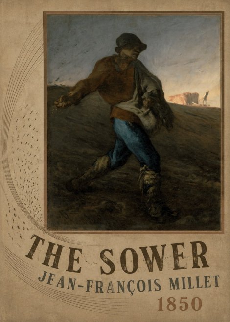Jean-François Millet The Sower II No2 - Poszter