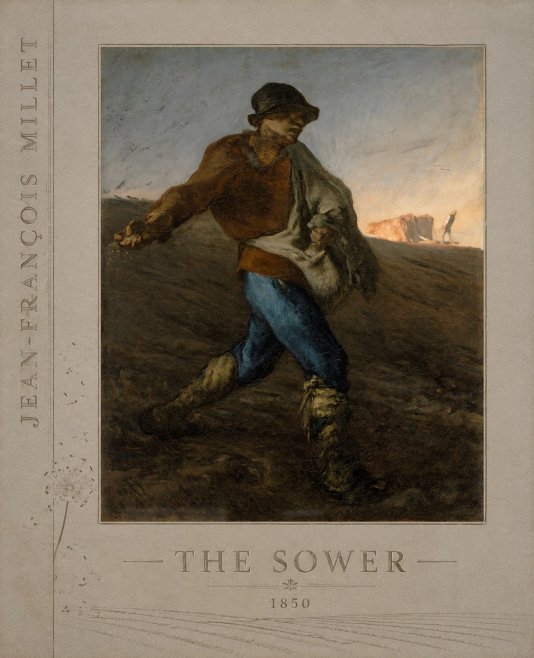 Jean-François Millet The Sower II No4 - Poszter