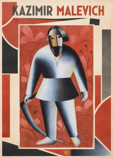 Kazimir Malevich Peasant with Scythe No1 - Poszter
