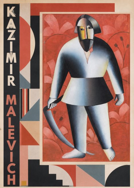 Kazimir Malevich Peasant with Scythe No2 - Poszter