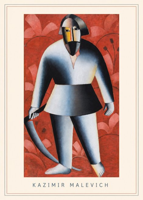 Kazimir Malevich Peasant with Scythe No3 - Poszter
