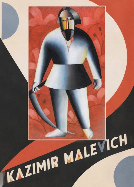 Kazimir Malevich Peasant with Scythe No4 - Poszter