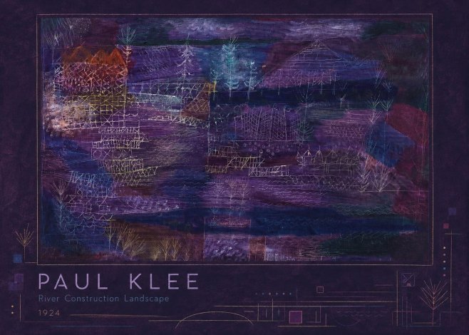 Paul Klee River Construction Landscape No2 - Poszter