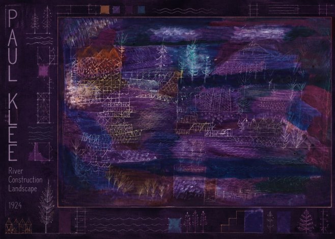Paul Klee River Construction Landscape No3 - Poszter
