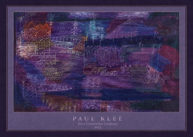 Paul Klee River Construction Landscape No4 - Poszter