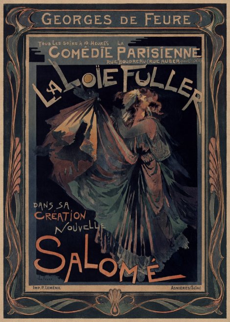 Georges de Feure La Loïe Fuller - Salomé III No1 - Poszter