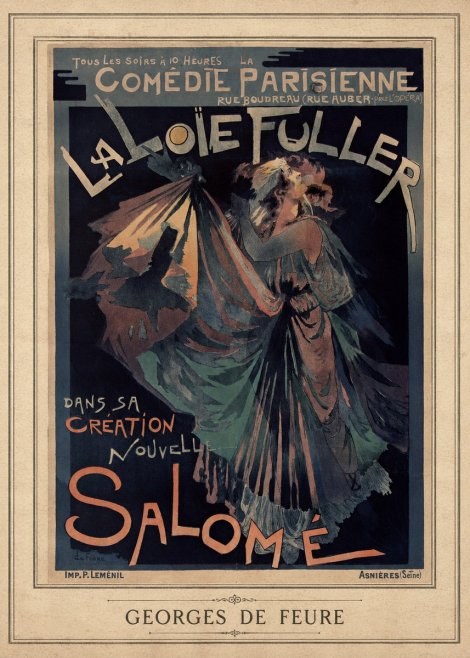Georges de Feure La Loïe Fuller - Salomé III No3 - Poszter